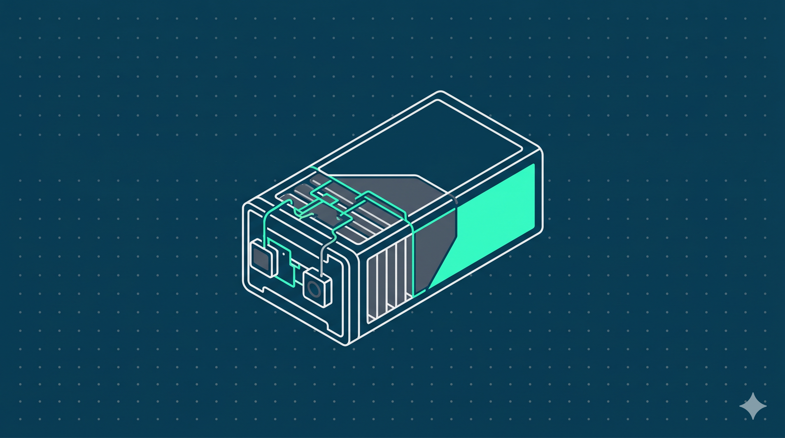 Battery-Passport Hero — Variante A (Cyan-Akzent als Side-Panel)