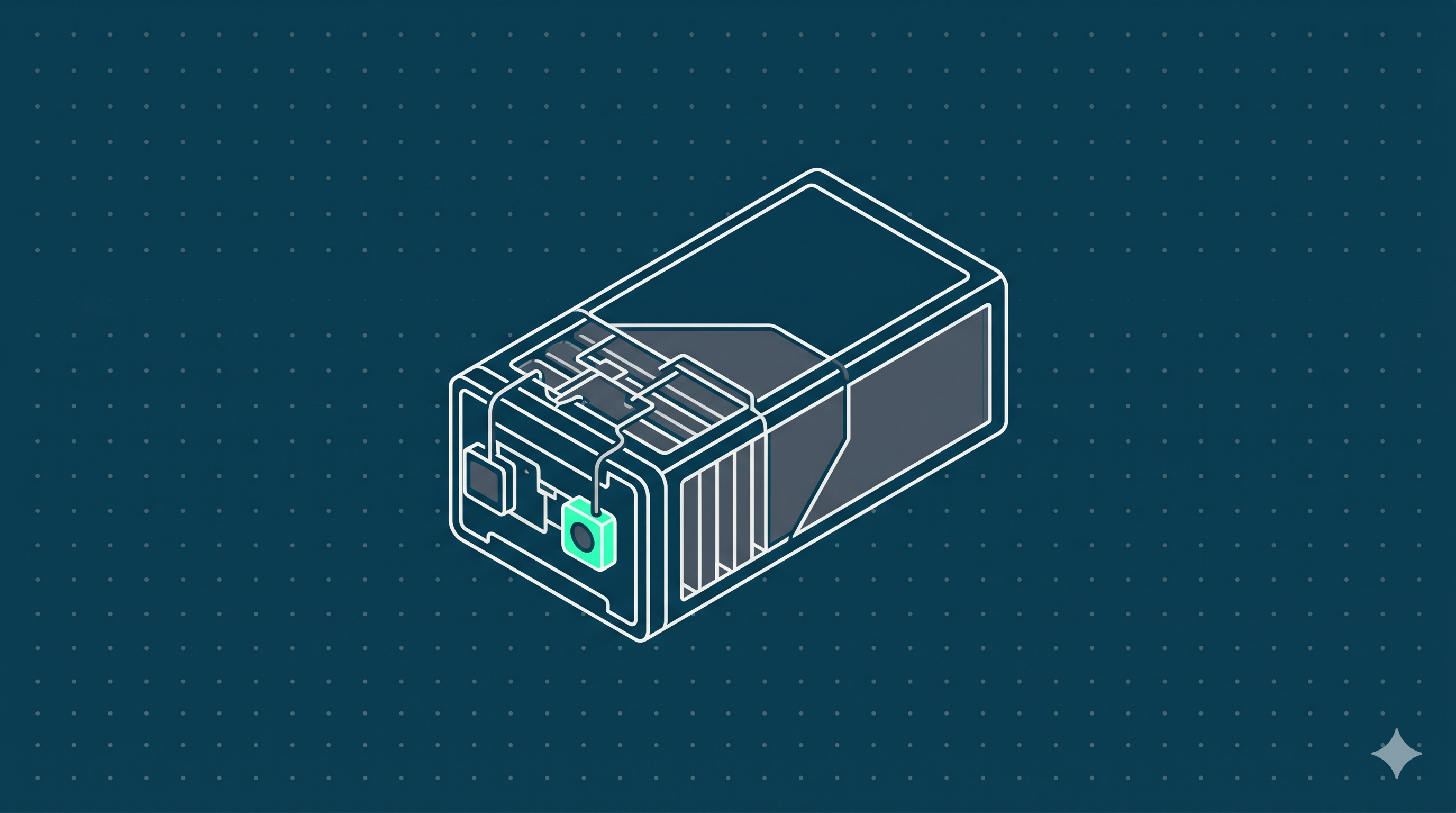 Battery-Passport Hero — Variante B (Cyan-Akzent als Kontaktpunkt)